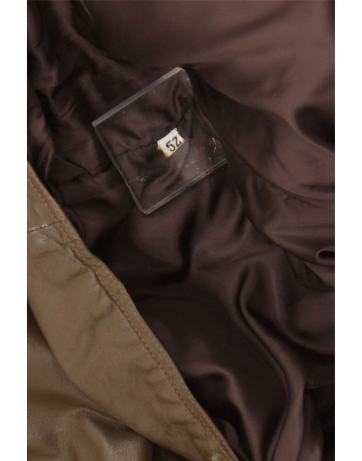 Męska kurtka skórzana w stylu vintage IT 52 XL Khaki