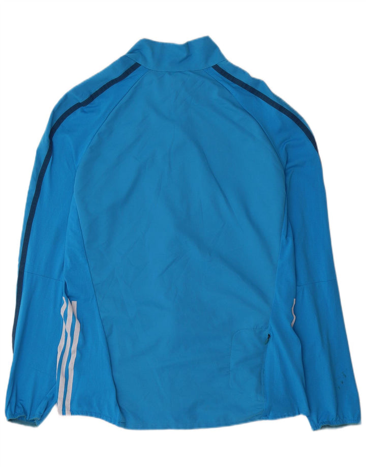 Adidas Męska bluza dresowa Adizero, duża, niebieska, poliestrowa