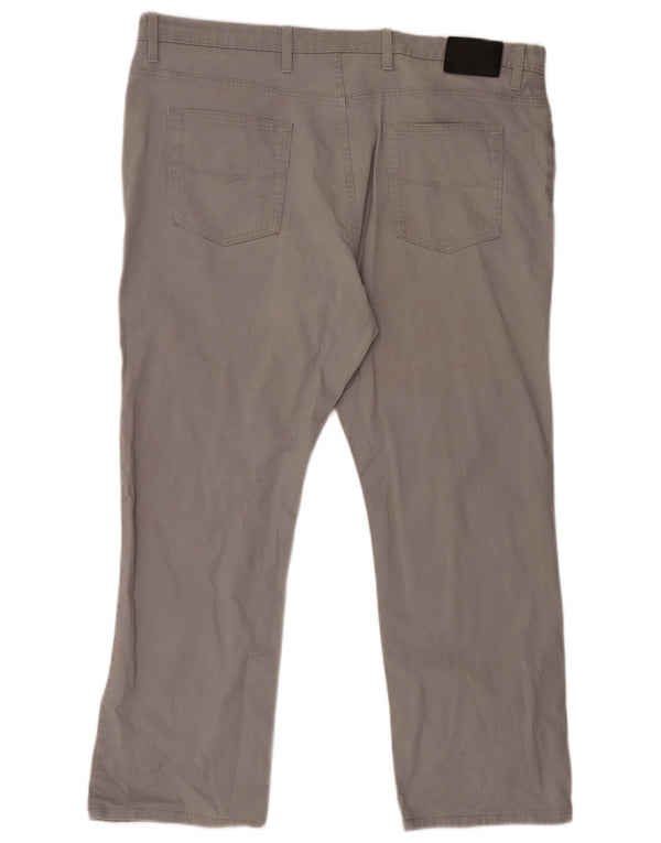 Męskie spodnie casual Marks & Spencer Blue Harbor Straight W42 L29 Szare