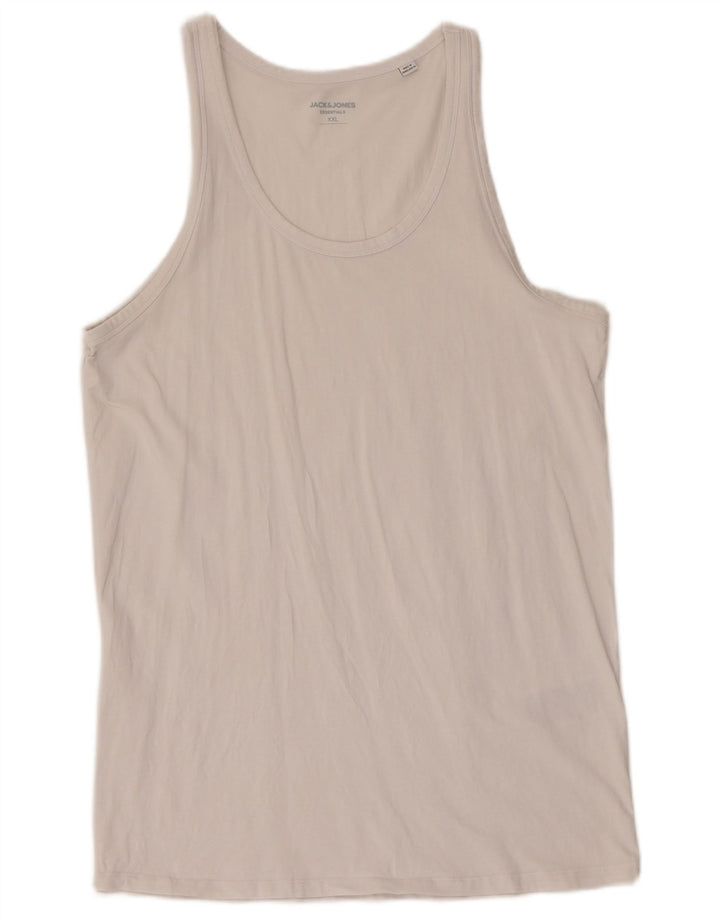 Męska kamizelka Jack & Jones 2XL, biała bawełna