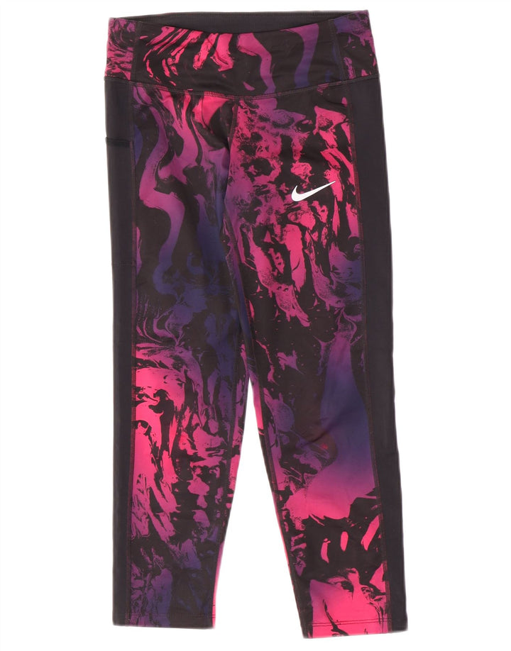 Damskie legginsy Nike Dri Fit UK 6 XS, wielokolorowy poliester typu Tie Dye