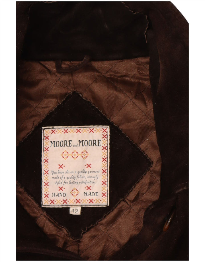 Damska kurtka zamszowa VINTAGE IT 42 Średni brąz, skóra