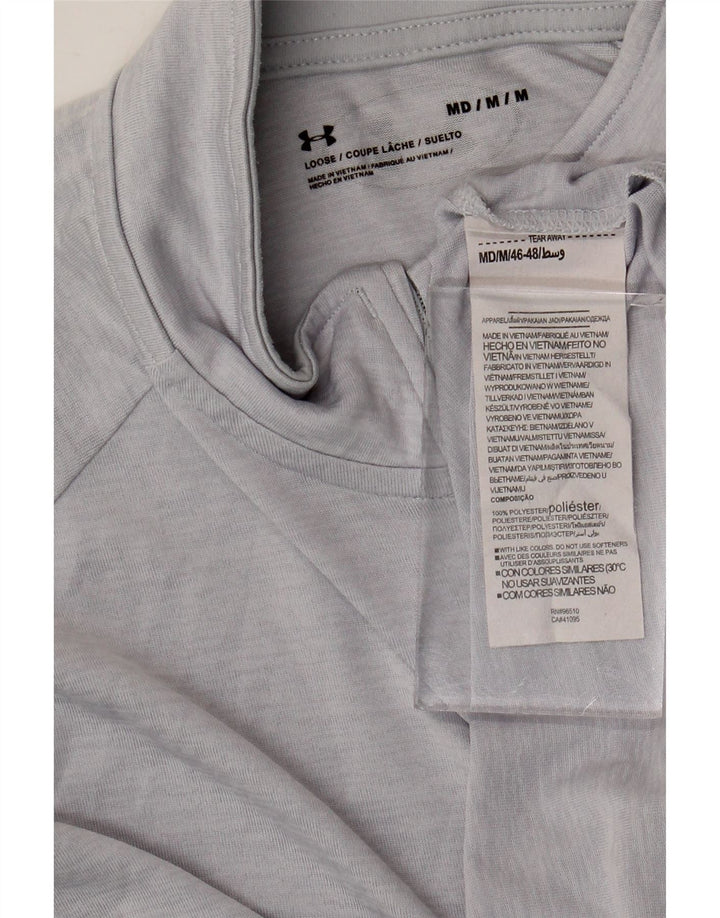 Męski dres z zamkiem błyskawicznym Under Armour, średnioszary poliester