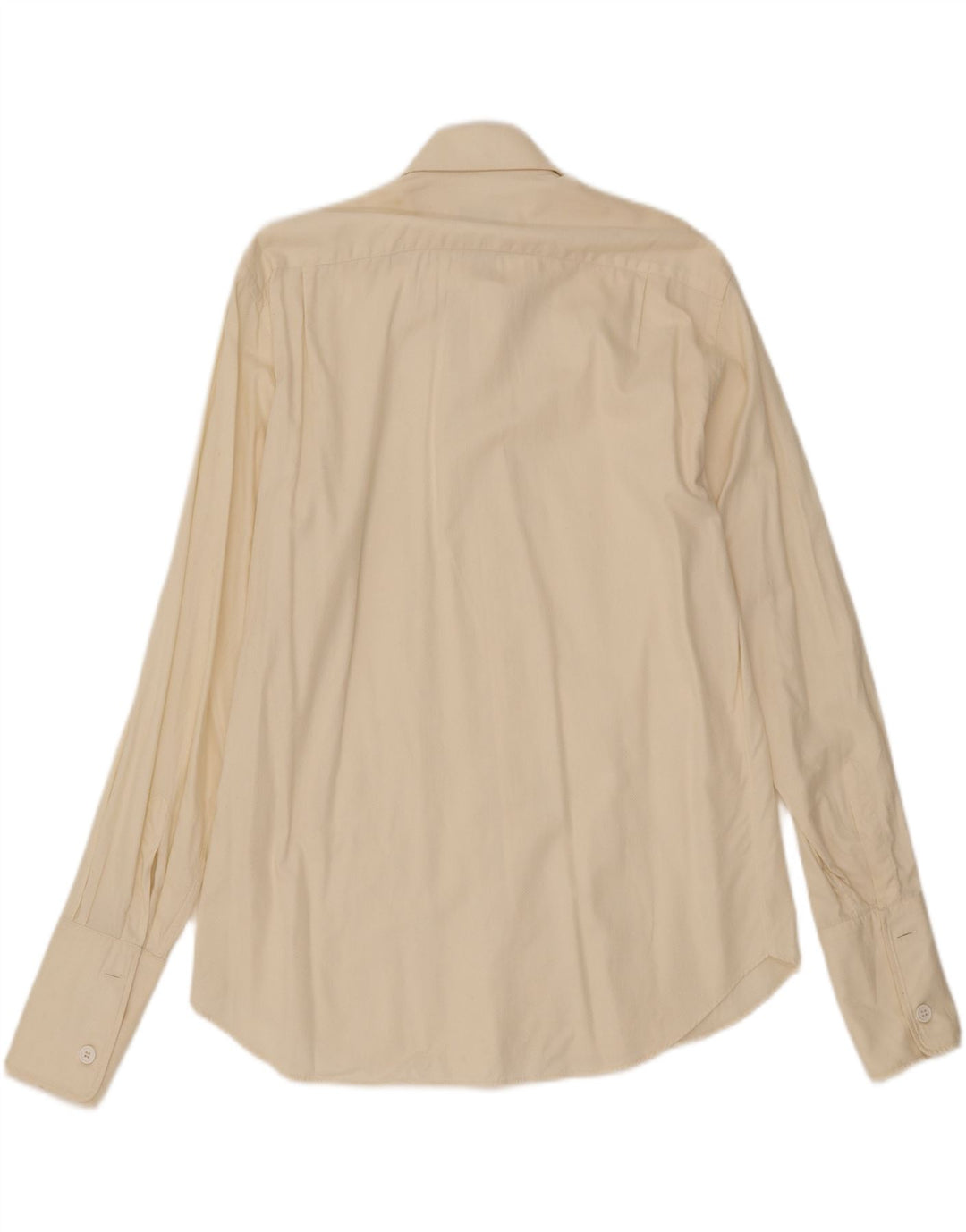 VALENTINO Mens Formal Shirt Size 40 15 3/4 Medium Off White Cotton Vintage Valentino and Second-Hand Valentino from Messina Hembry 
