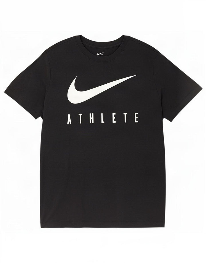 Męski T-shirt Nike Dri Fit z grafiką, duży, czarny poliester