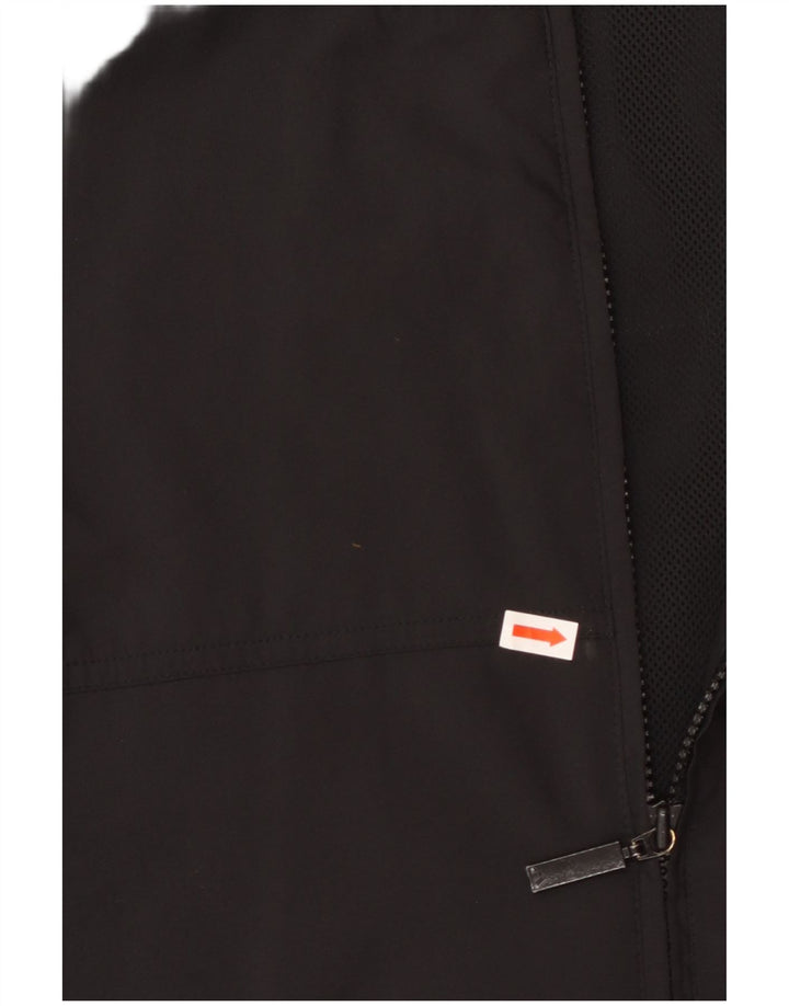 Adidas Męska bluza dresowa z krótkim rękawem, mała czarna poliester