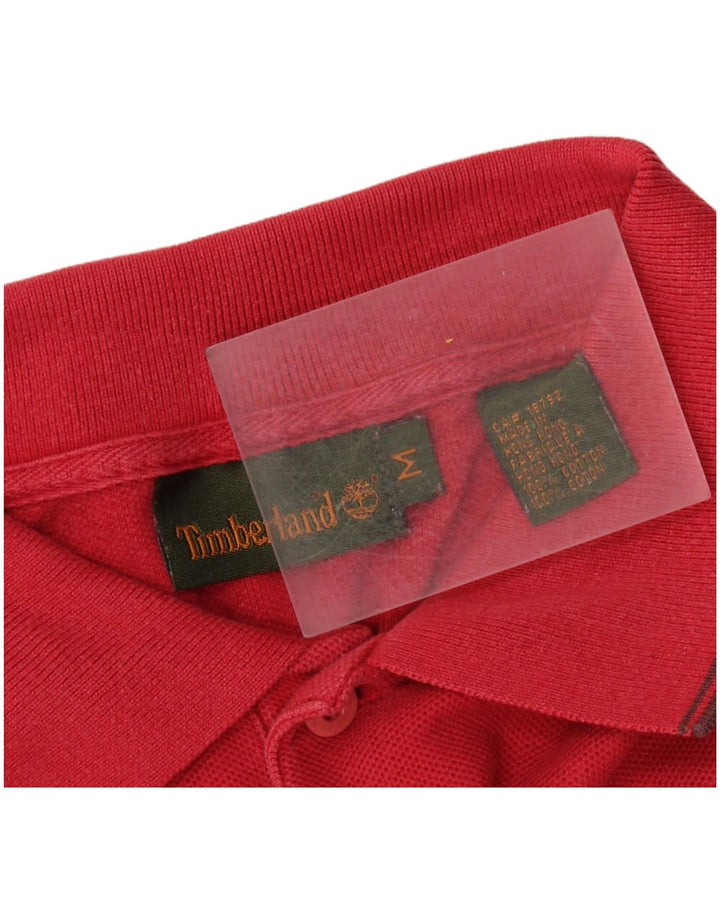 Męska koszulka polo Timberland, średnia czerwona, bawełniana