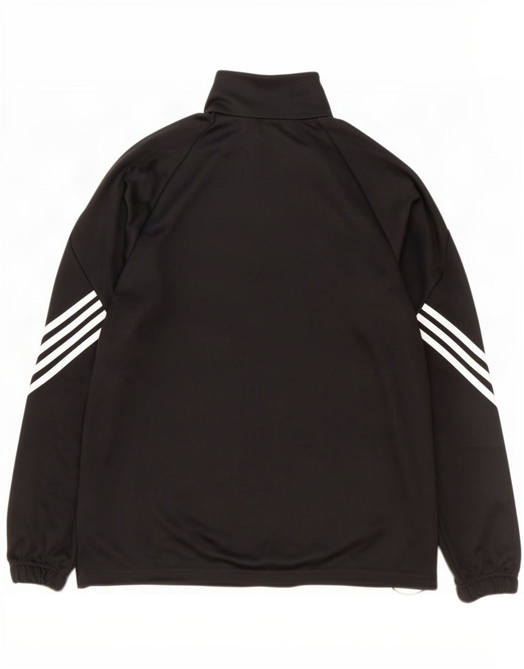 Adidas Męski dres Climalite z zamkiem błyskawicznym na szyi, duży czarny poliester