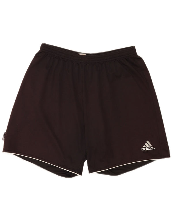 Męskie spodenki sportowe Adidas Climalite, duże, czarne, poliestrowe