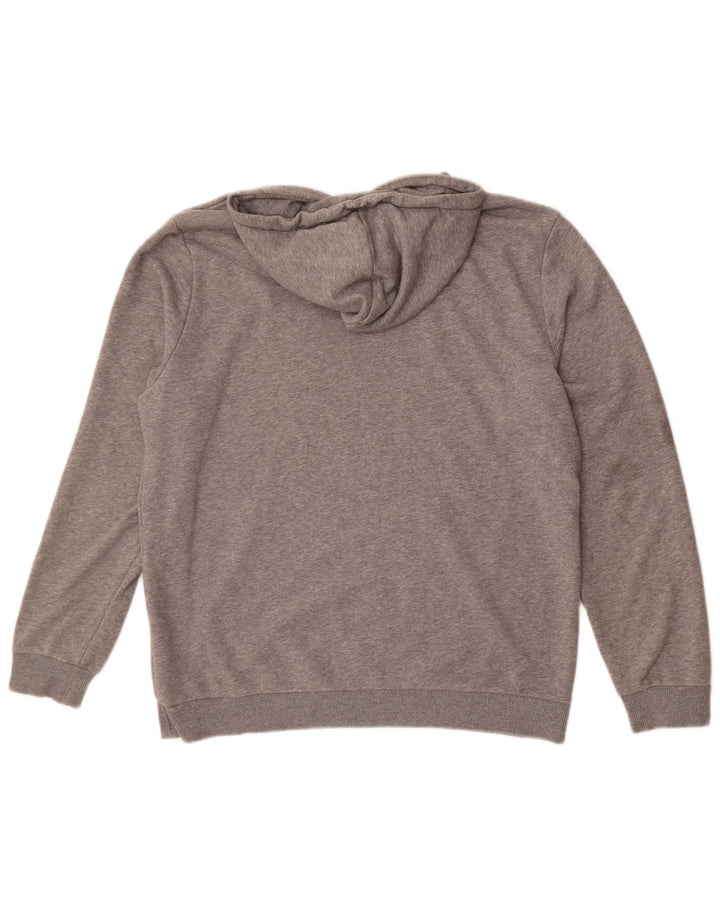 Męski sweter z kapturem Puma, średnioszary, bawełniany