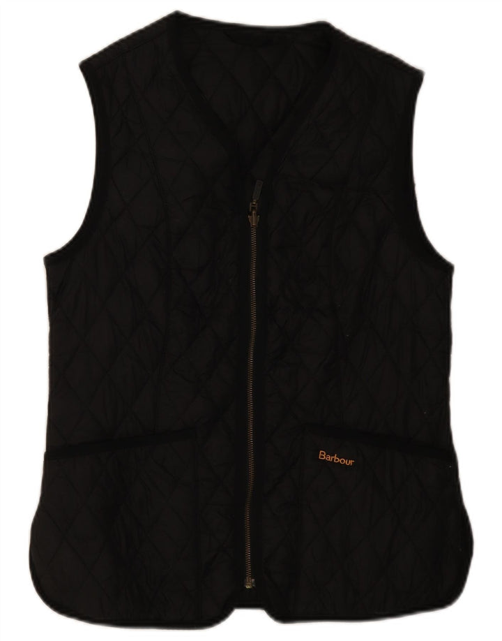 Damska pikowana kamizelka Barbour UK 12 Medium Black