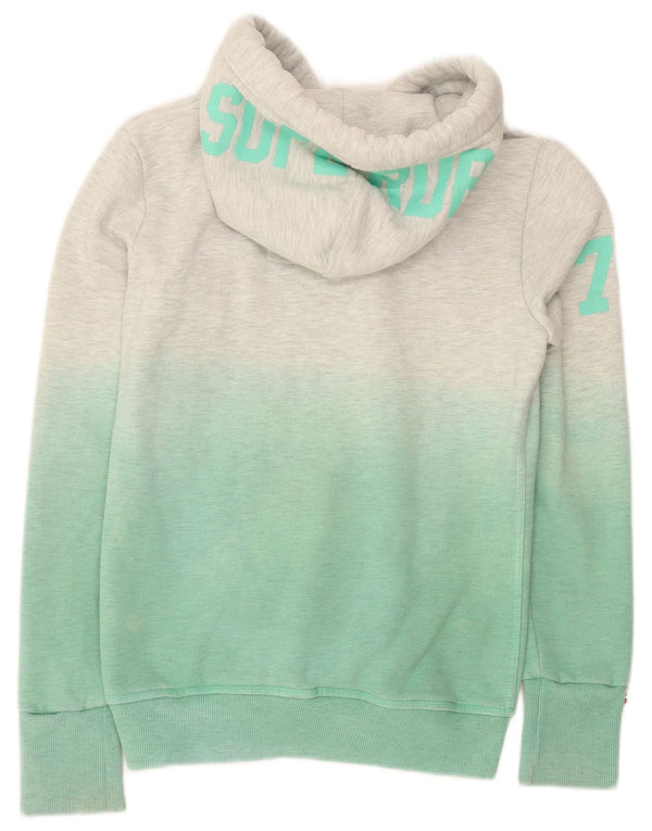 Damski sweter z kapturem Superdry Graphic UK 10 Small Green Colorblock