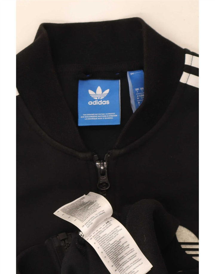 Adidas Męska bluza dresowa, mała, czarna, bawełniana