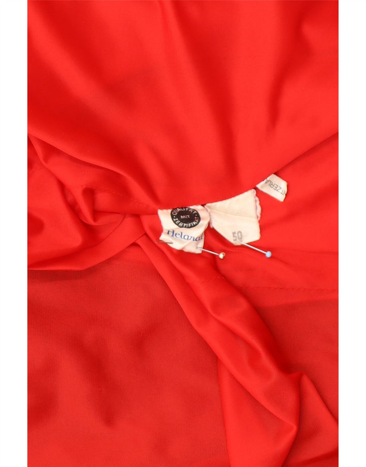 Męska kurtka dresowa VINTAGE EU 50 w kolorze średniej czerwieni, retro