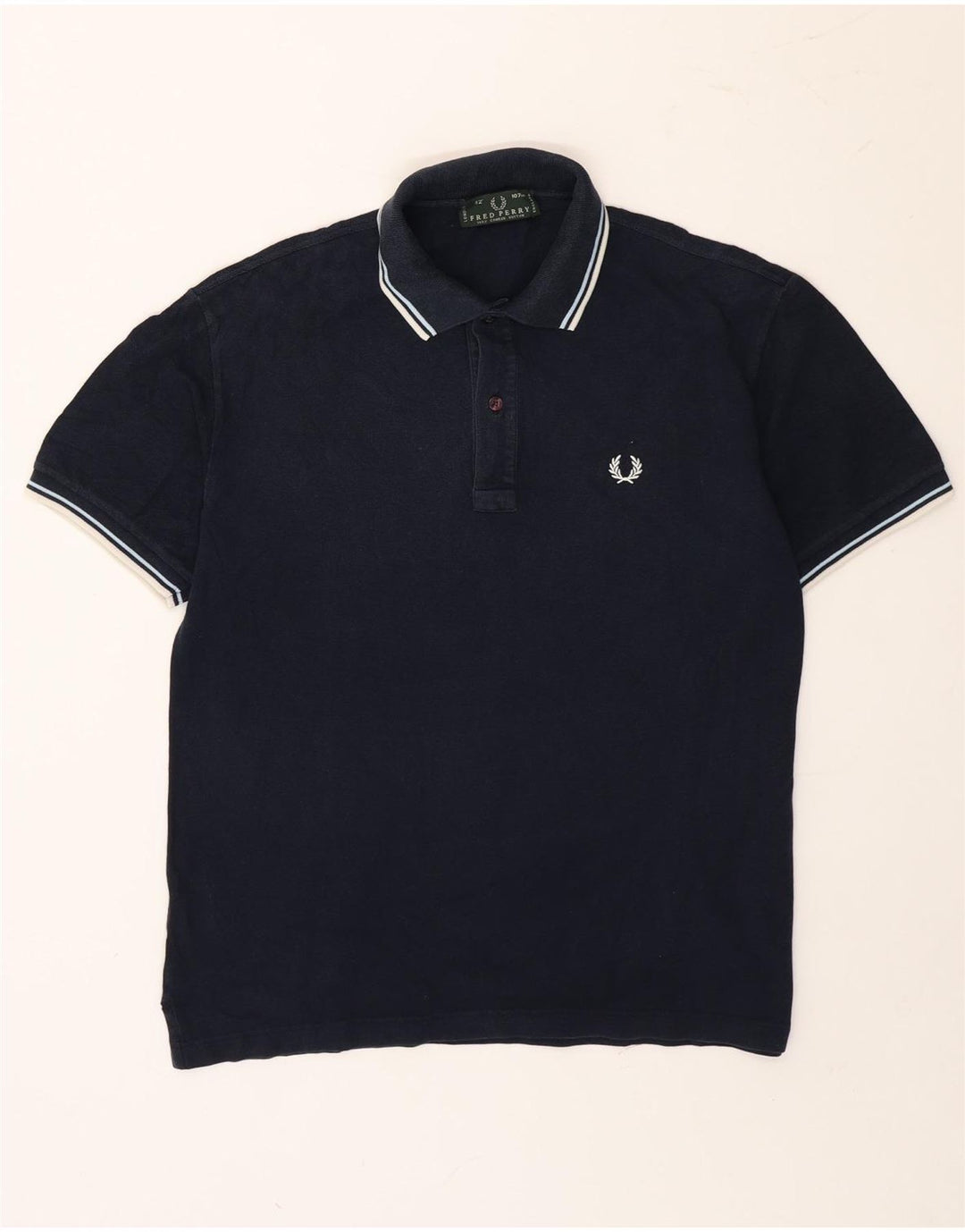 Męska koszulka polo Fred Perry, średnia, granatowa, bawełniana w paski