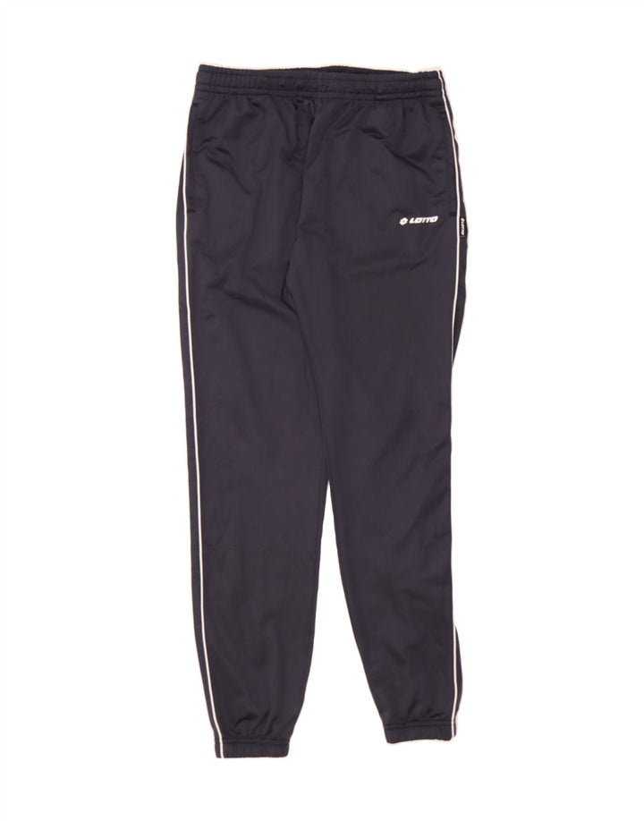LOTTO Mens Tracksuit Trousers Joggers Large  Navy Blue Polyester Vintage Lotto and Second-Hand Lotto from Messina Hembry 