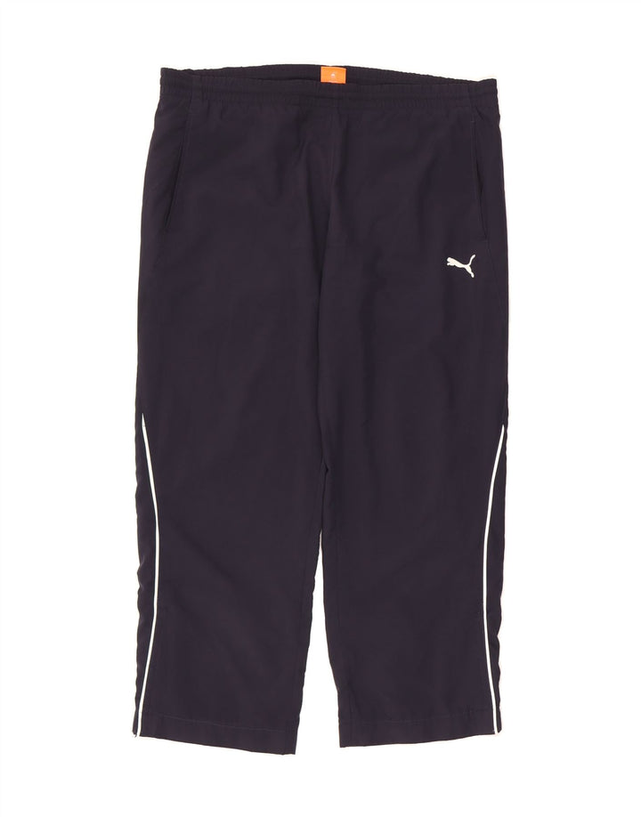 PUMA Womens Tracksuit Trousers UK 14 Medium  Navy Blue Polyester Vintage Puma and Second-Hand Puma from Messina Hembry 