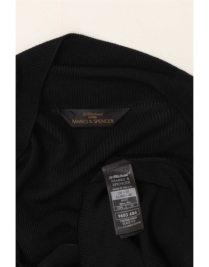 Marks & Spencer Damski sweter rozpinany UK 12, średni czarny
