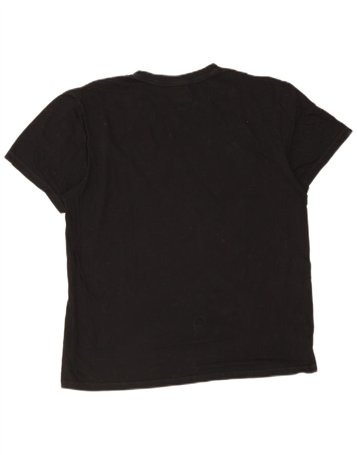 T-shirt męski Fila Top, średni czarny, bawełniany