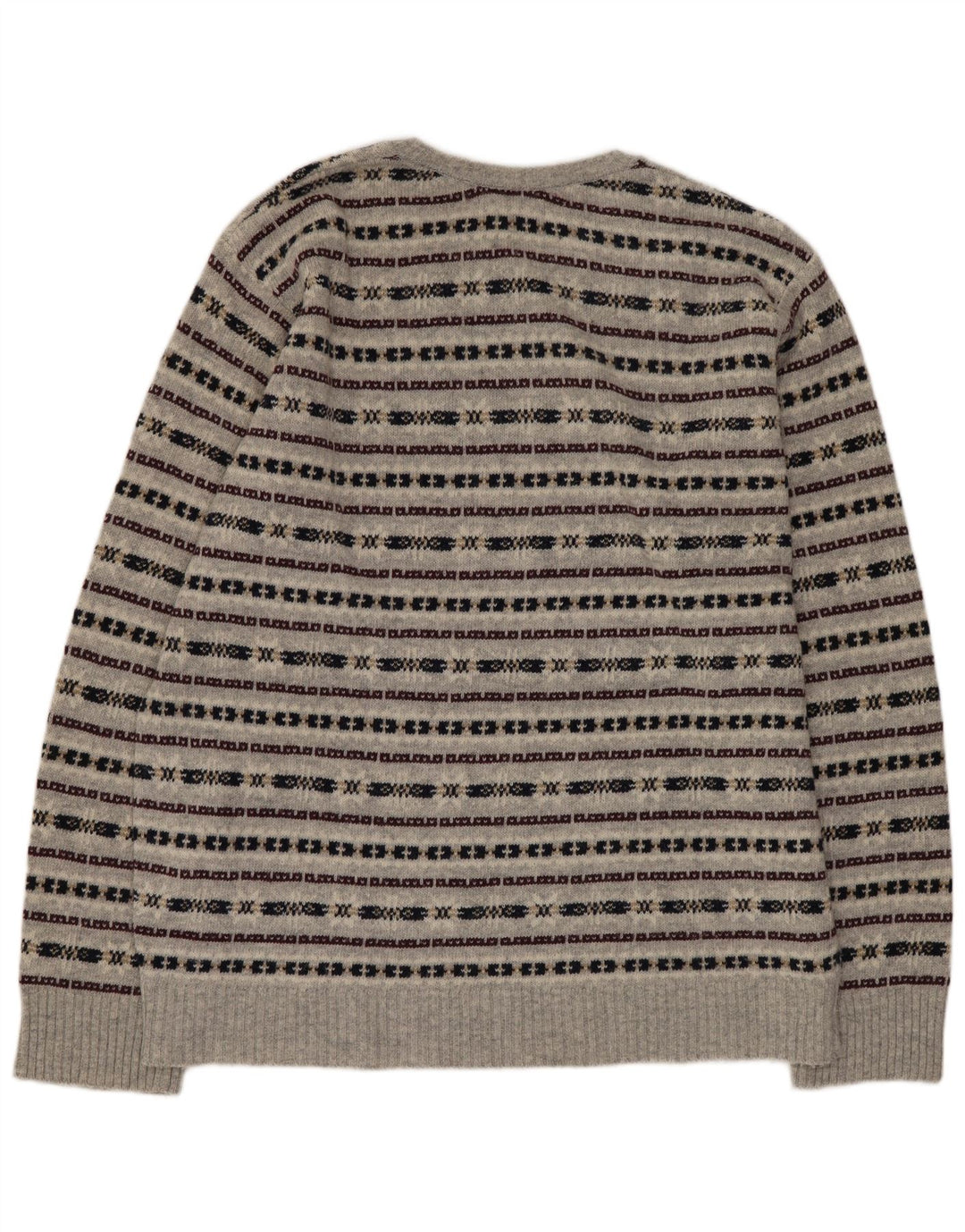 Męski sweter z okrągłym dekoltem Steve & Baryy's XL w szare paski