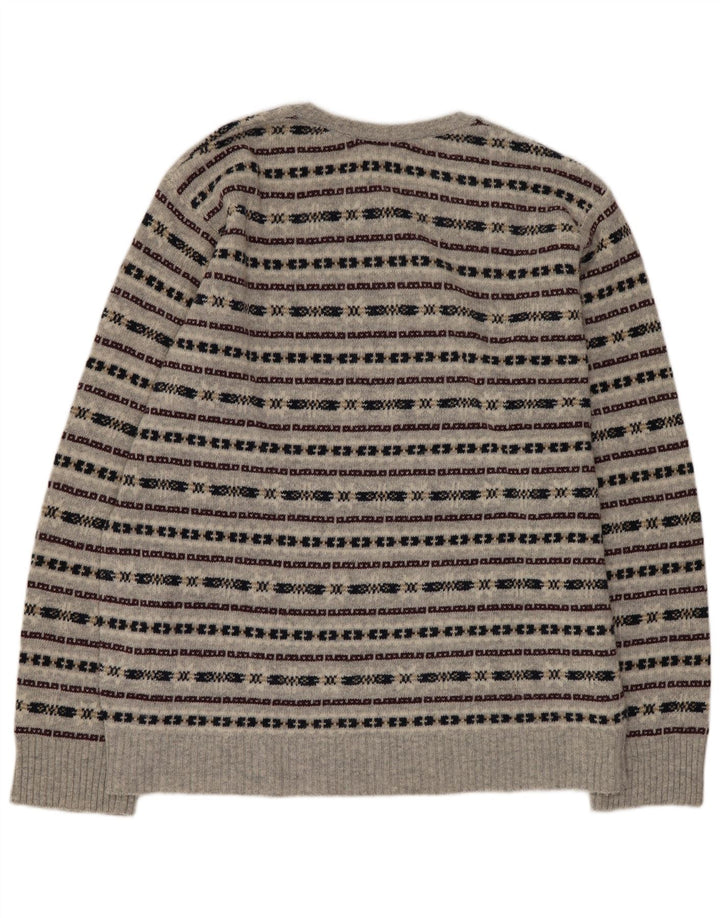 Męski sweter z okrągłym dekoltem Steve & Baryy's XL w szare paski