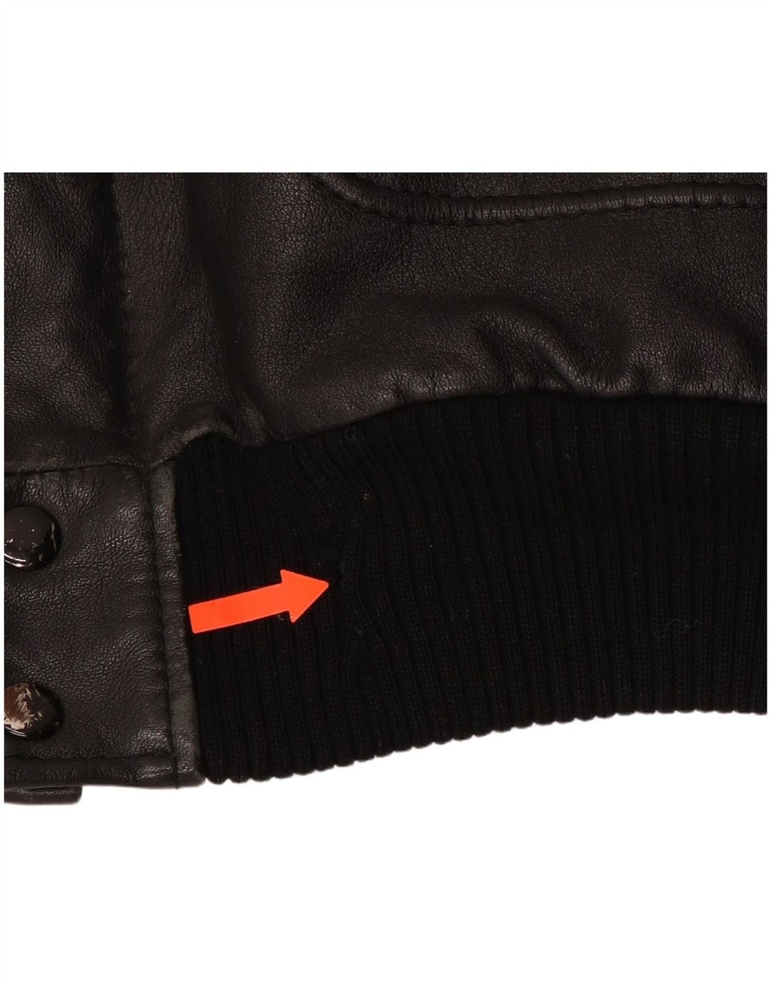 Męska kurtka wojskowa skórzana VINTAGE IT 54 2XL czarna skóra