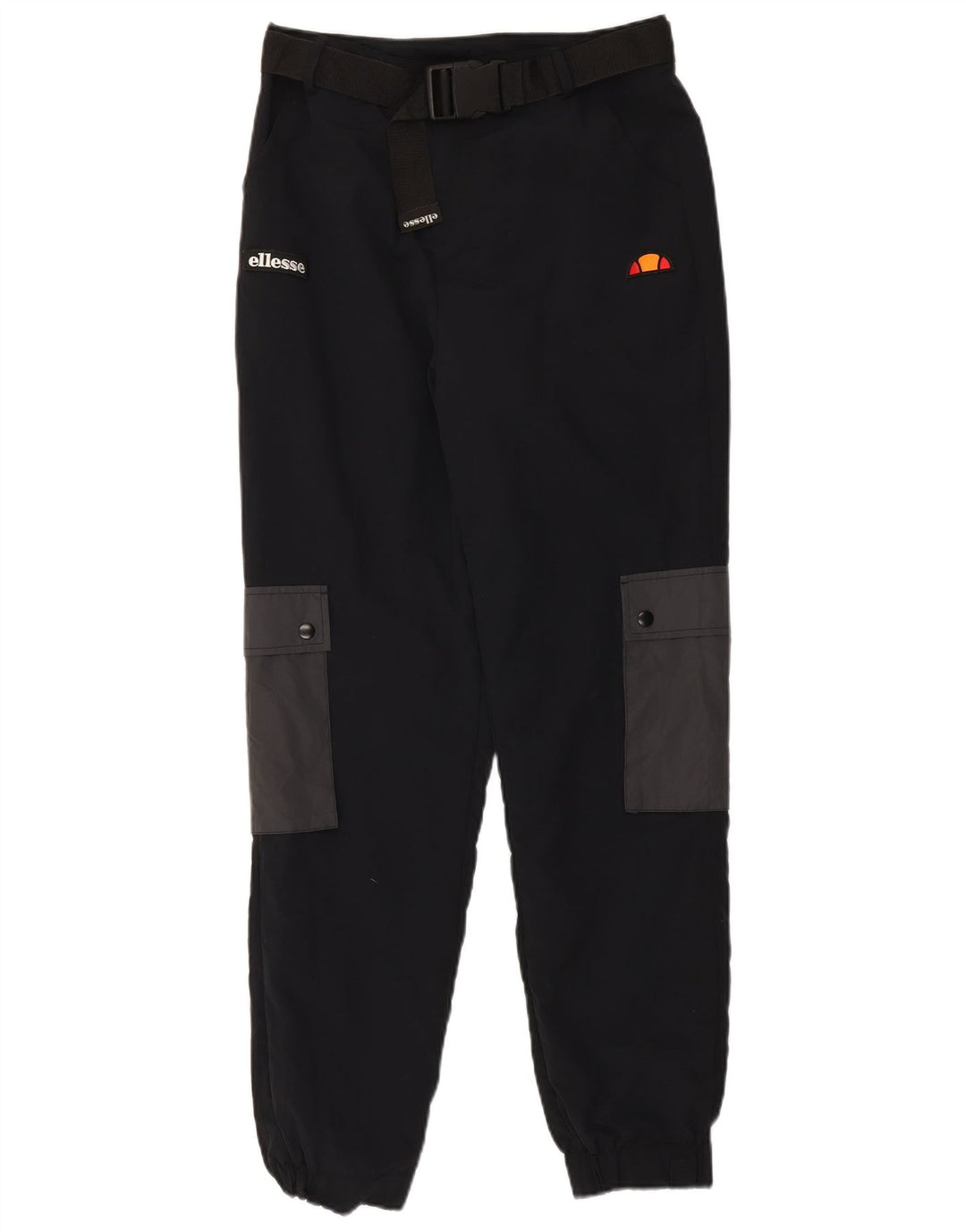 Damskie spodnie cargo Ellesse UK 12 Medium W30 L30 Granatowy, blok kolorów