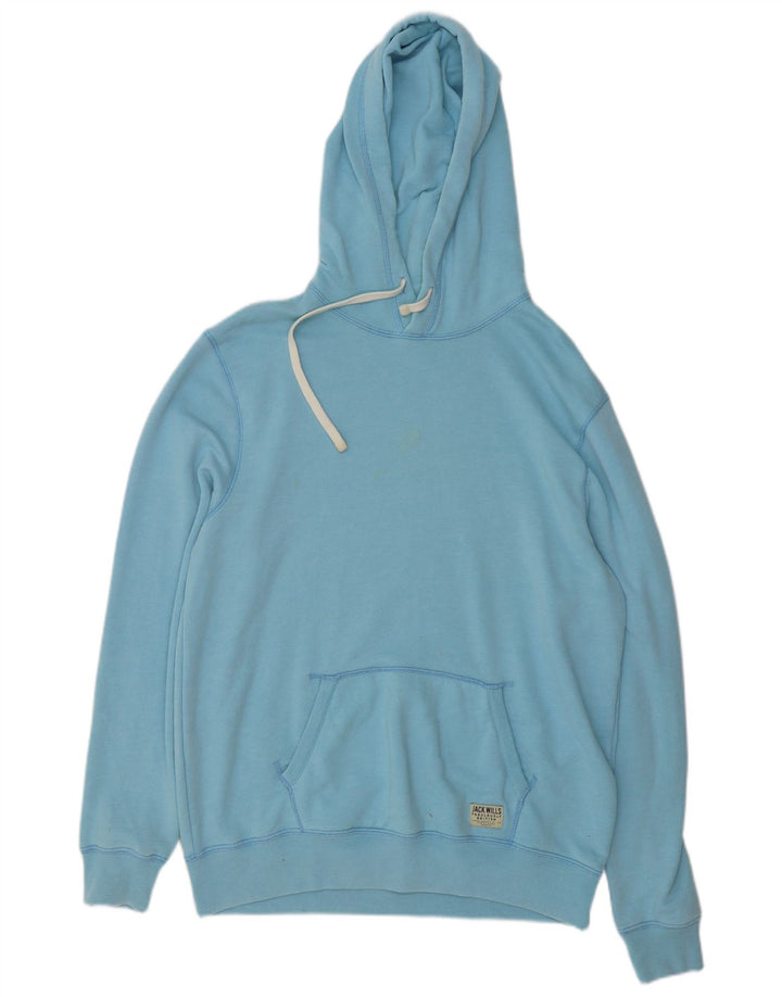 Męski sweter z kapturem Jack Wills, duży, niebieski, bawełniany