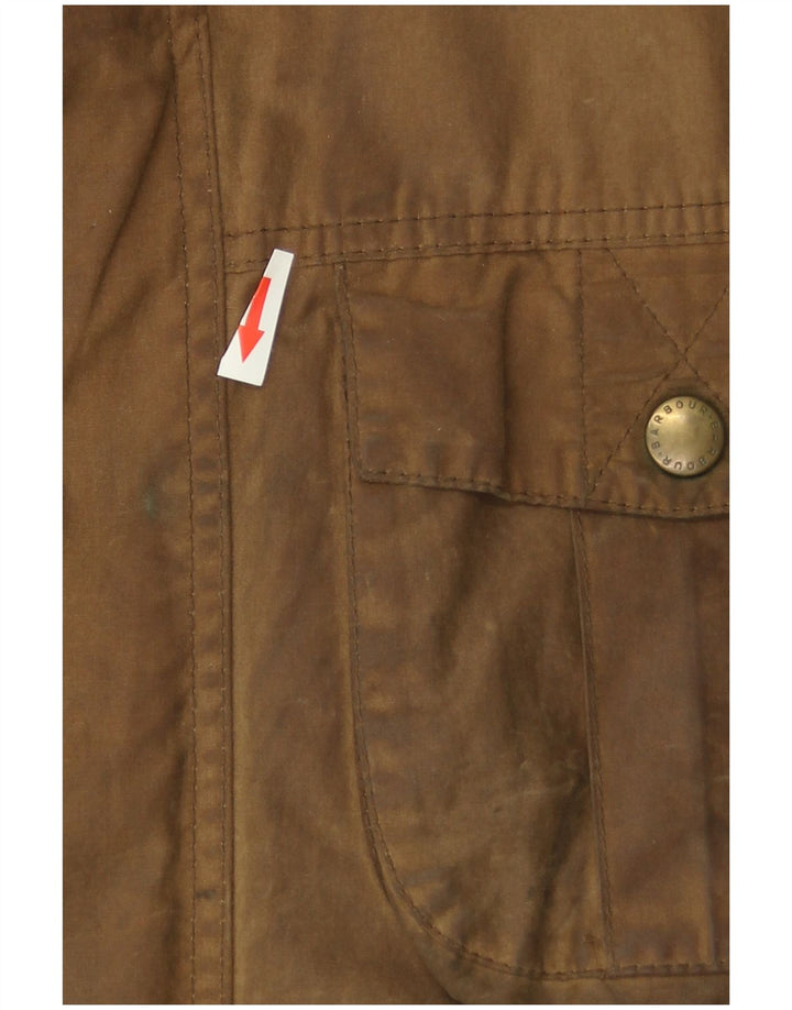 Męska kurtka Barbour z woskowanej bawełny UK 40, duża, brązowa bawełna