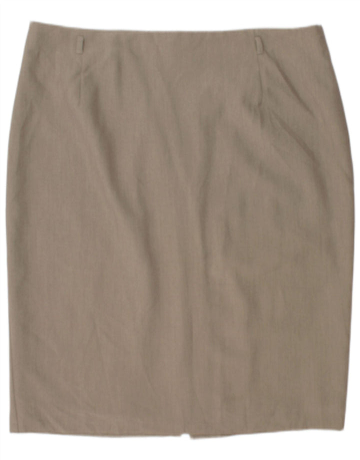 Marks & Spencer Damska spódnica ołówkowa UK 20 2XL W42 Beżowy poliester
