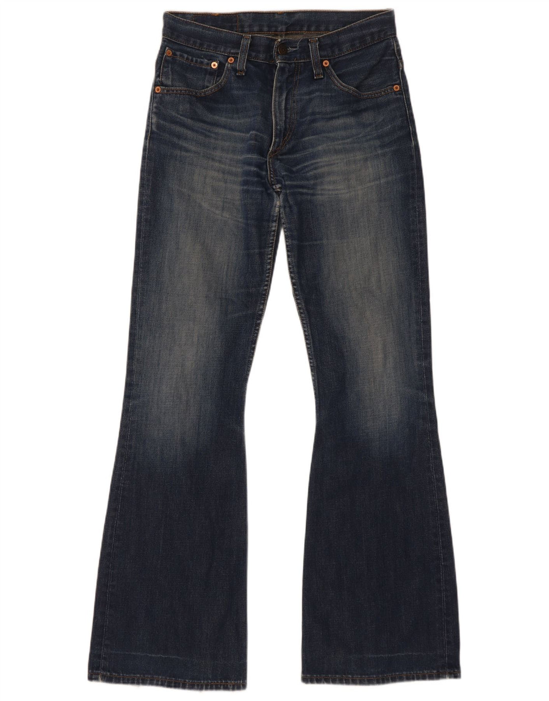 Damskie jeansy Levi's 516 Flared W29 L34 Granatowe