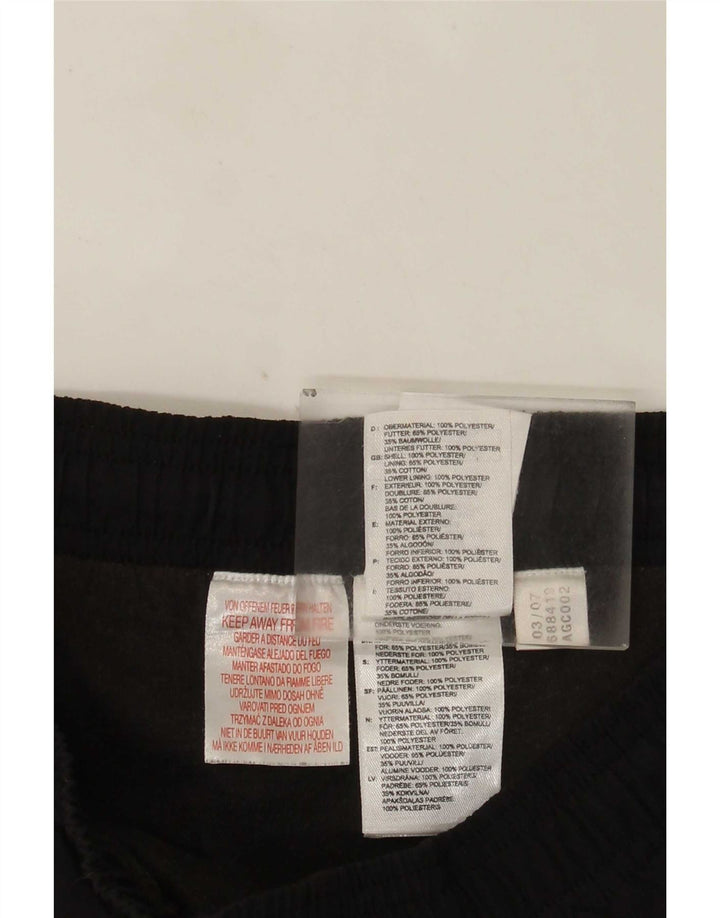 Męskie spodnie dresowe Adidas Capri, małe, czarne, poliestrowe