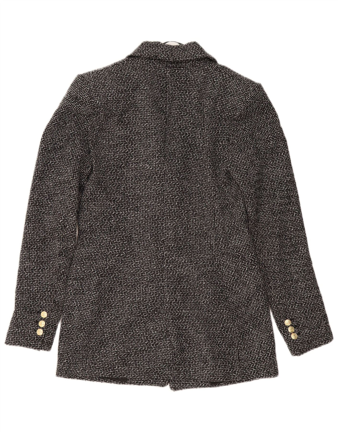 Damska marynarka z podwójnymi piersiami ZARA UK 6 XS, szary poliester