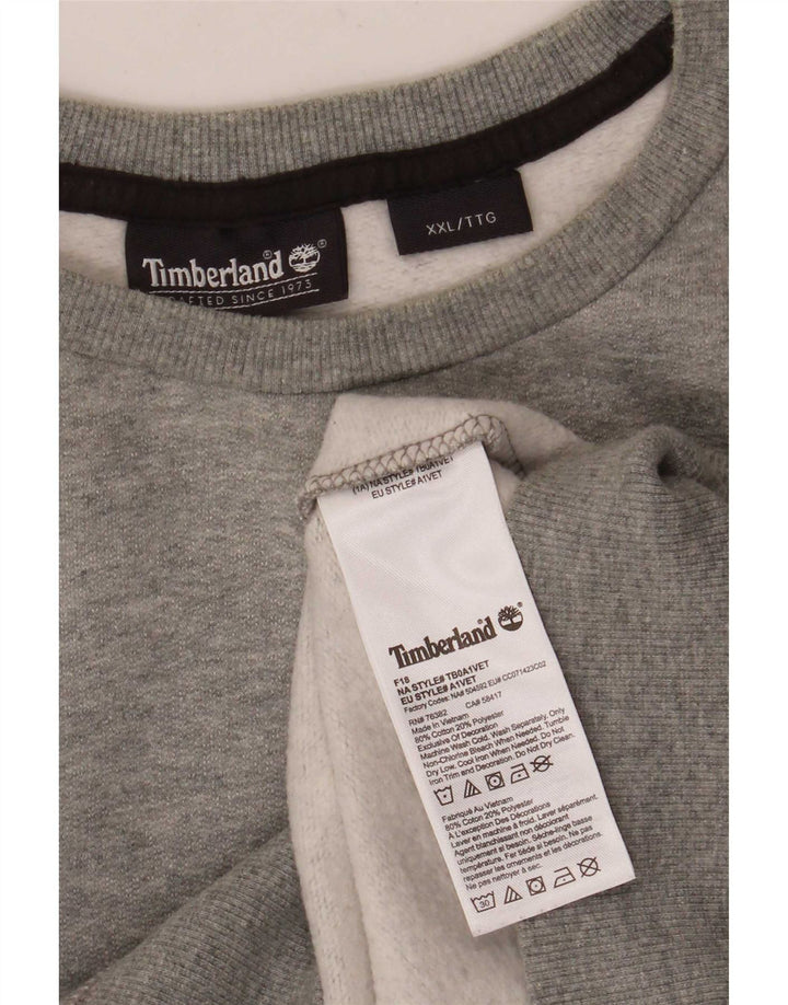 Męska bluza Timberland Sweter 2XL Szara, nakrapiana bawełna