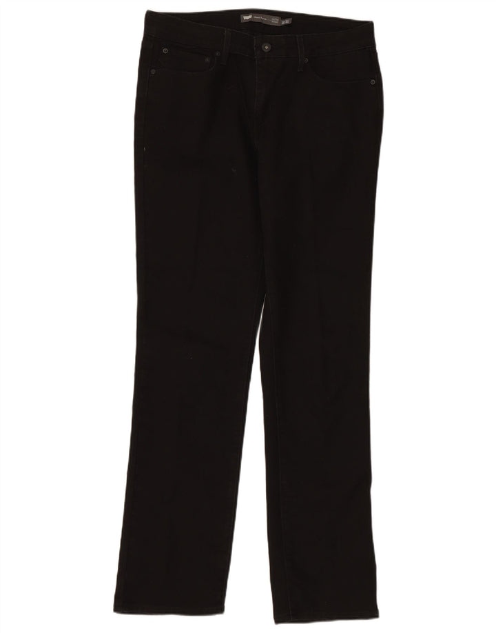 Dżinsy damskie LEVI'S Demi Curve ze średnim stanem, proste US 12, duże, W32, L31, czarne