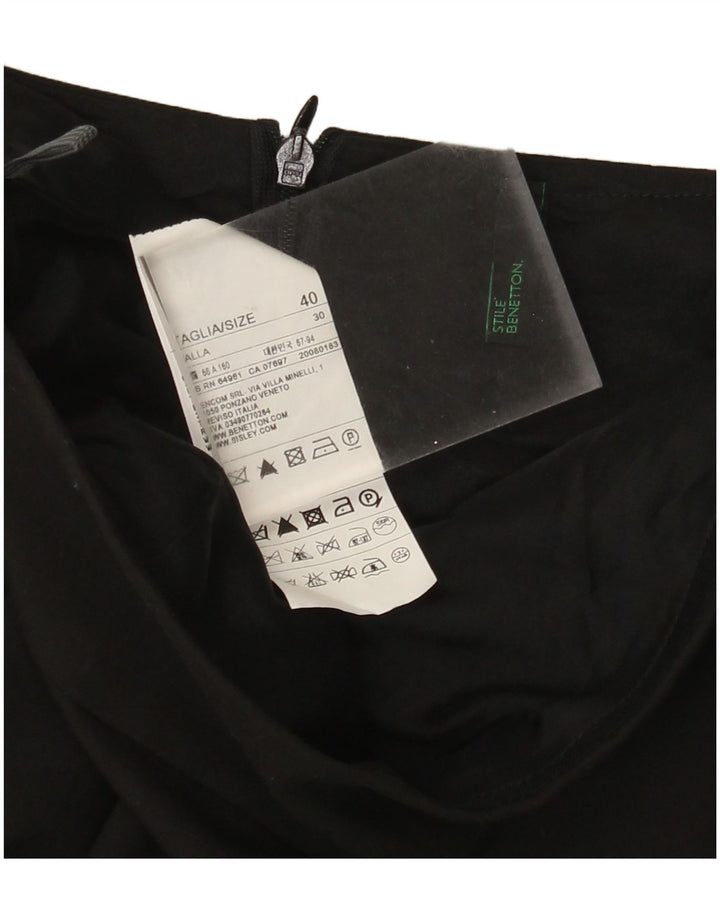 Spódnica damska Benetton IT 40 Small W30 Czarny poliester