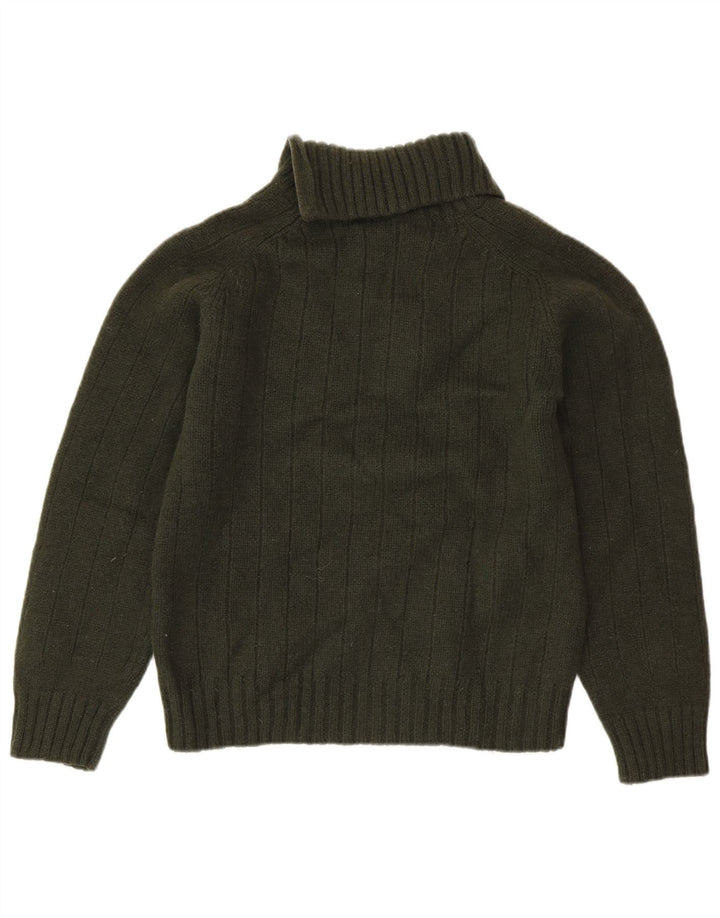 Damski sweter z zamkiem DIESEL UK 18 XL, wełna khaki