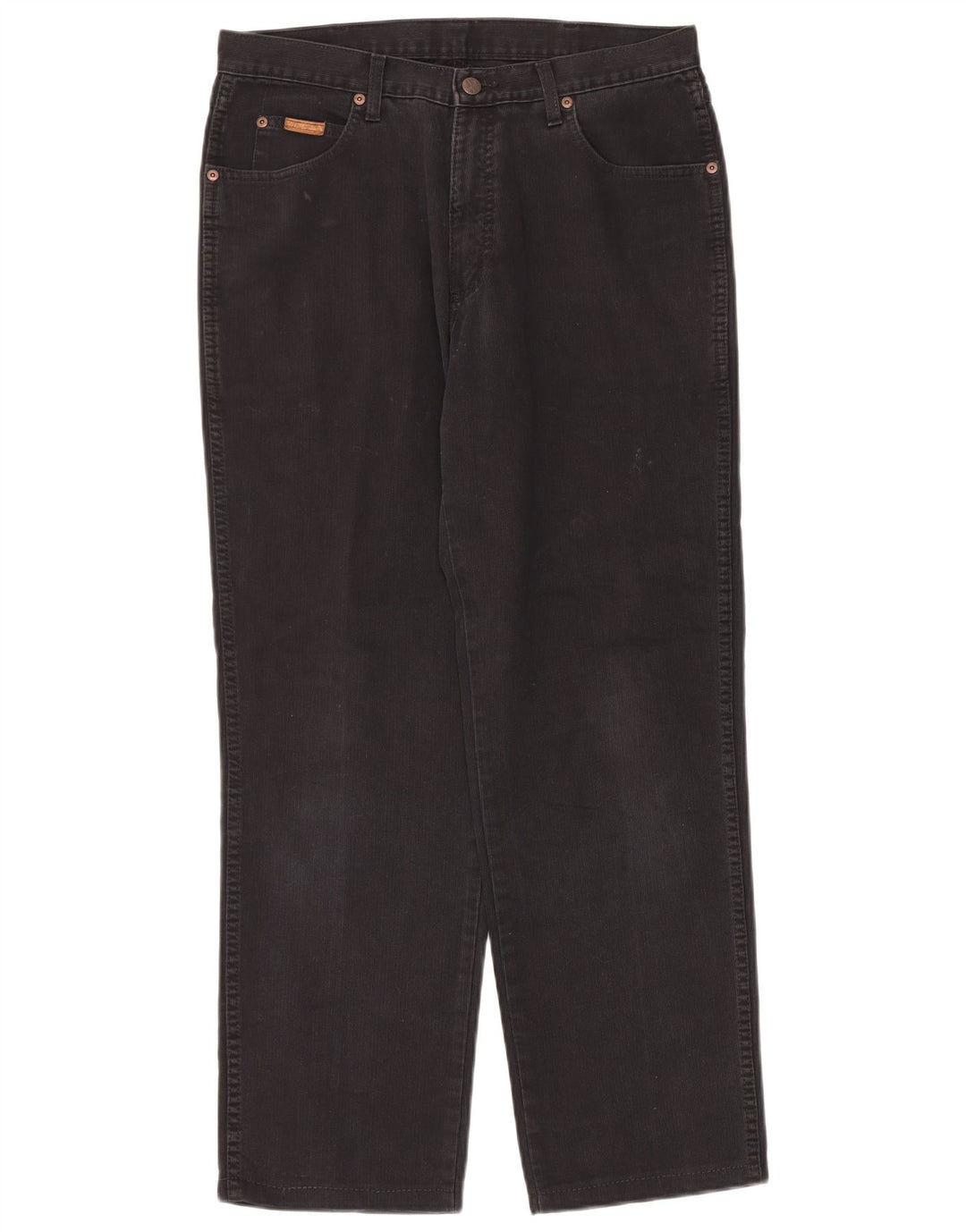 Męskie proste spodnie codzienne Wrangler W32 L30 czarne