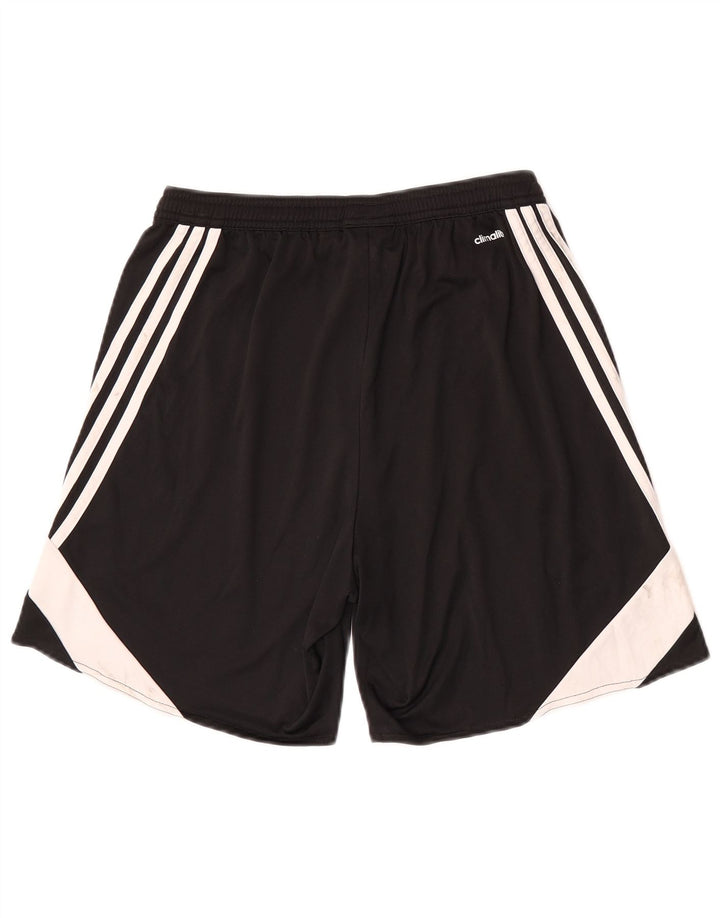 Męskie spodenki sportowe Adidas Climalite, średni czarny poliester z blokami kolorów
