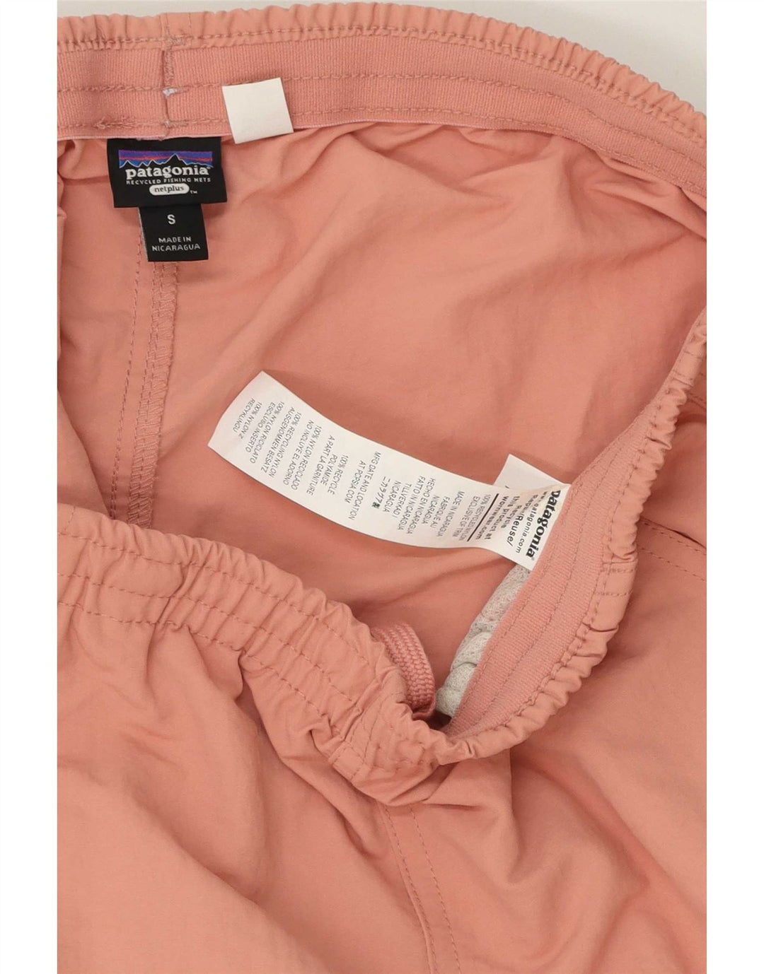 Damskie spodenki sportowe Patagonia UK 10, małe, różowe, poliestrowe