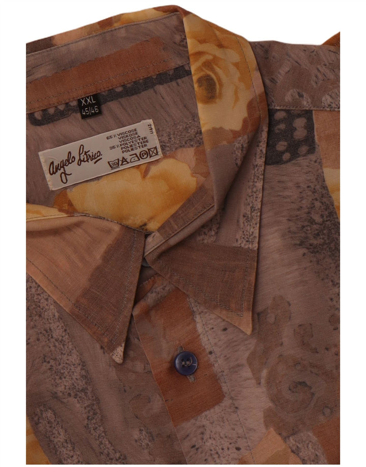 Koszula męska Angelo Litrico rozmiar 45/46 2XL Wielobarwna patchworkowa wiskoza