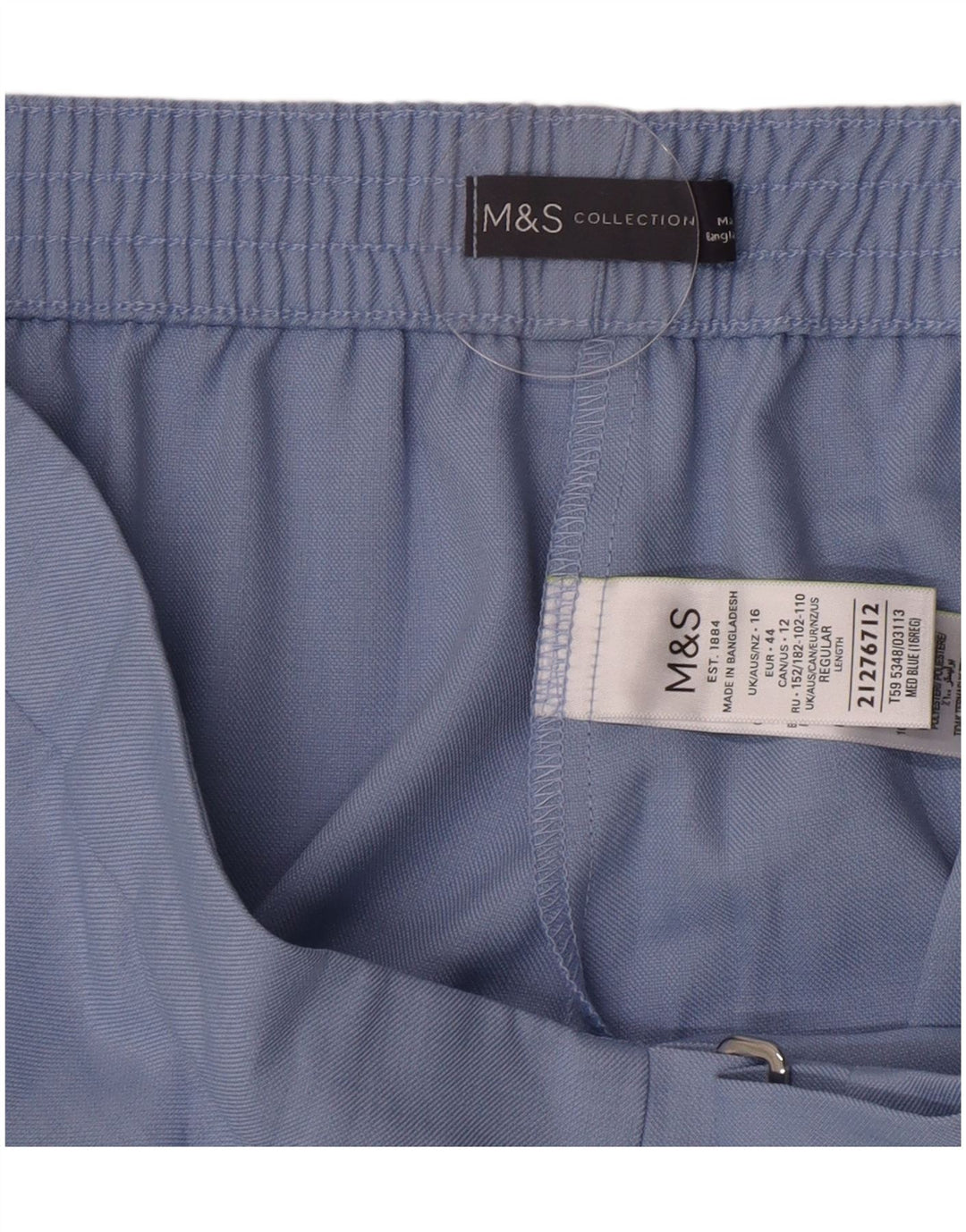 Spodnie damskie Marks & Spencer o regularnym kroju UK 16, duże, W34 L28, niebieskie