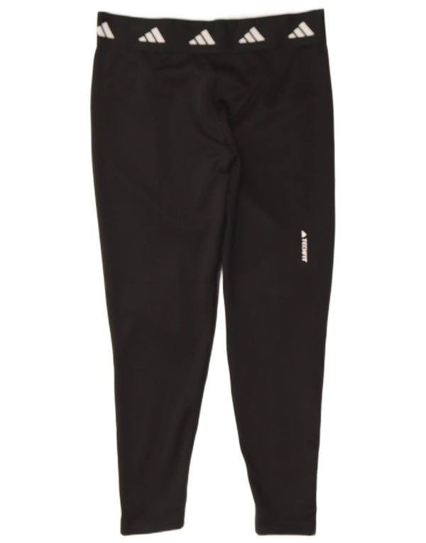 Damskie legginsy Adidas Aeroready Graphic UK 16/18, duże, czarne, poliestrowe