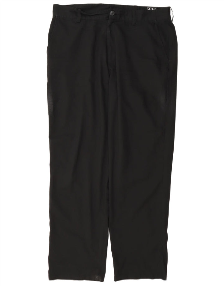 Adidas Męskie Proste Spodnie Chino W36 L30 Czarny Poliester