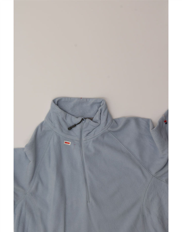 BERGHAUS Womens Zip Neck Fleece Jumper UK 12 Medium Blue Polyester Vintage Berghaus and Second-Hand Berghaus from Messina Hembry 