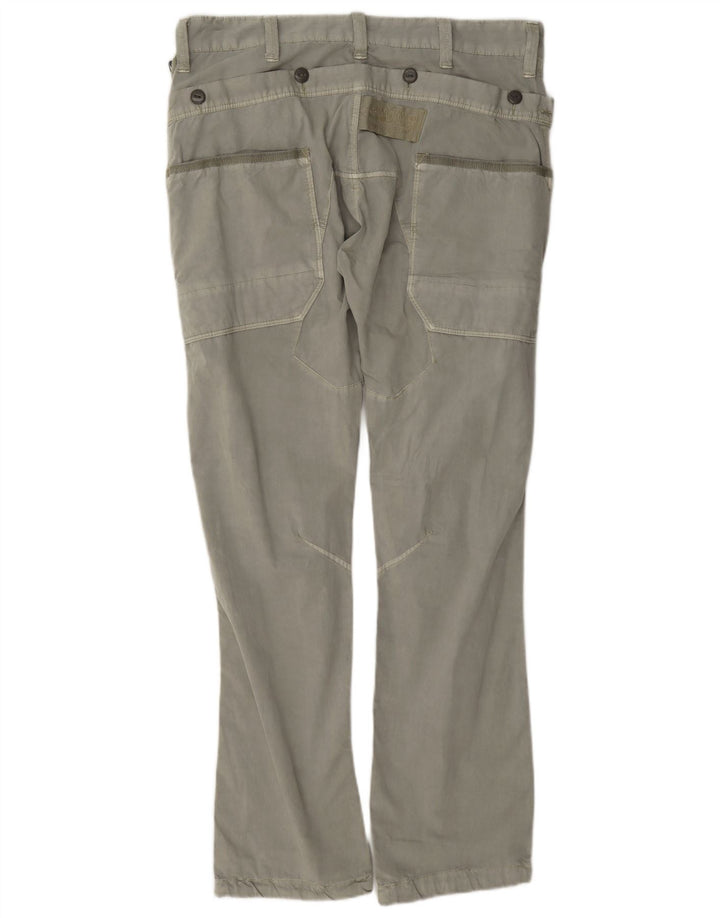 Męskie spodnie cargo G-Star Bootcut W34 L34 Szara bawełna