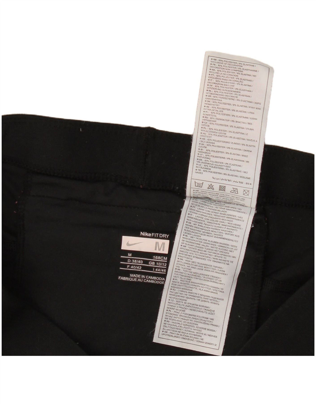 Damskie legginsy Nike Capri UK 10/12, średni czarny poliester