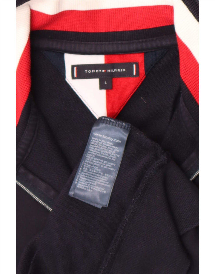 Męska kurtka dresowa Tommy Hilfiger, duża, granatowa, bawełniana