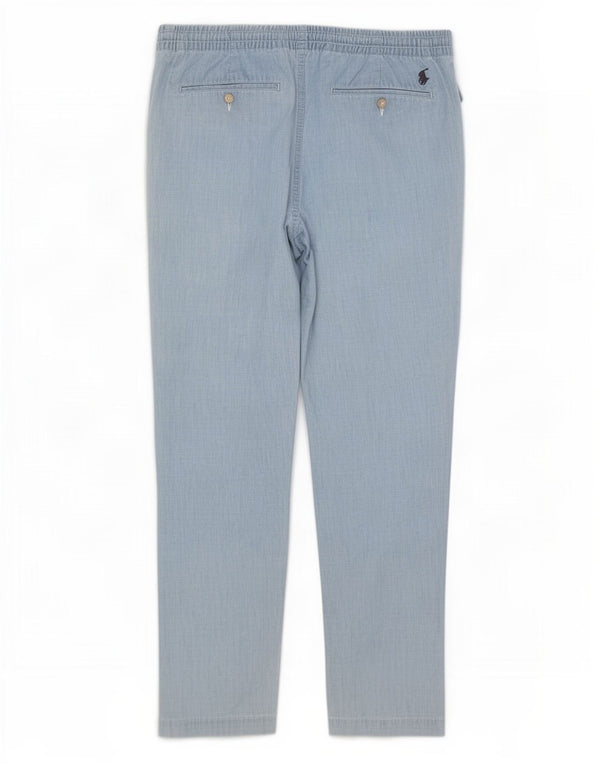 Męskie spodnie chino Polo Ralph Lauren o klasycznym kroju, duże W36 L29, niebieska bawełna