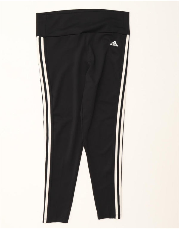 Damskie legginsy Adidas Aeroready UK 16/18, duże, czarne, poliestrowe